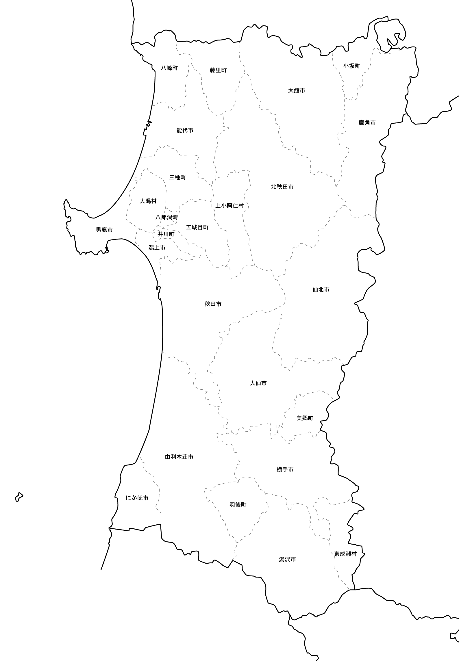 秋田地図