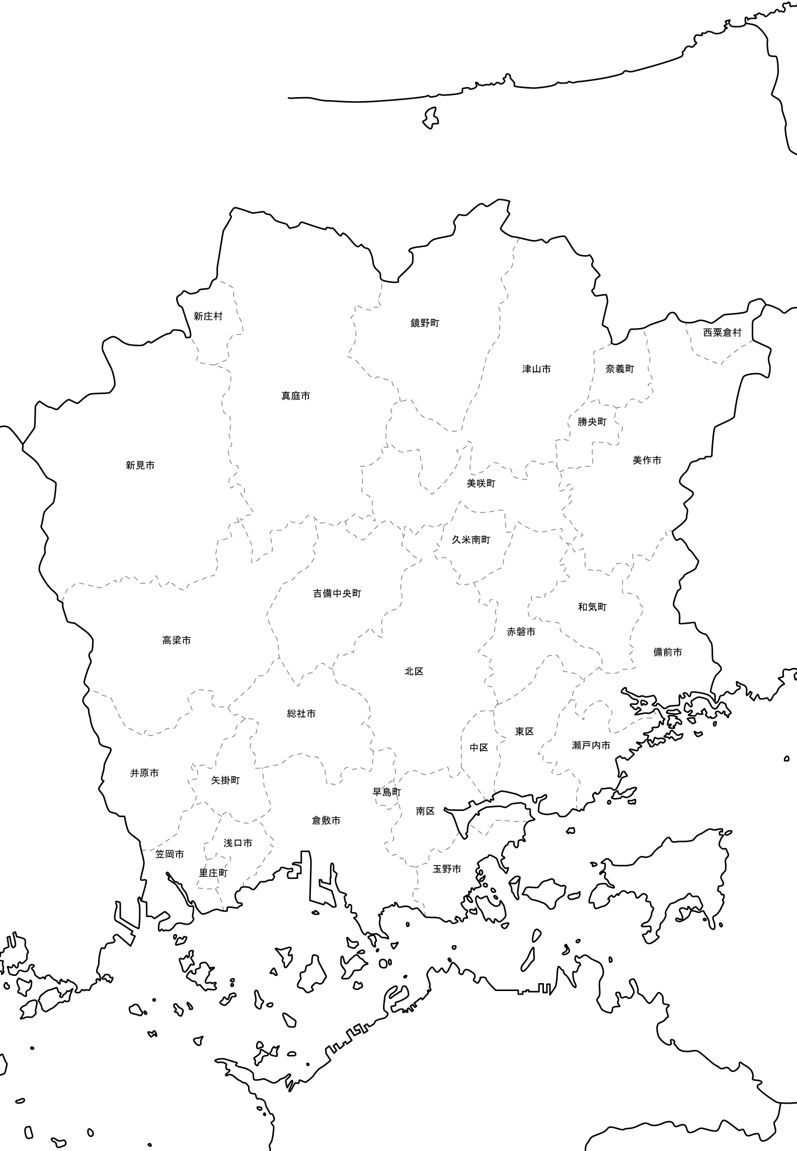 岡山地図
